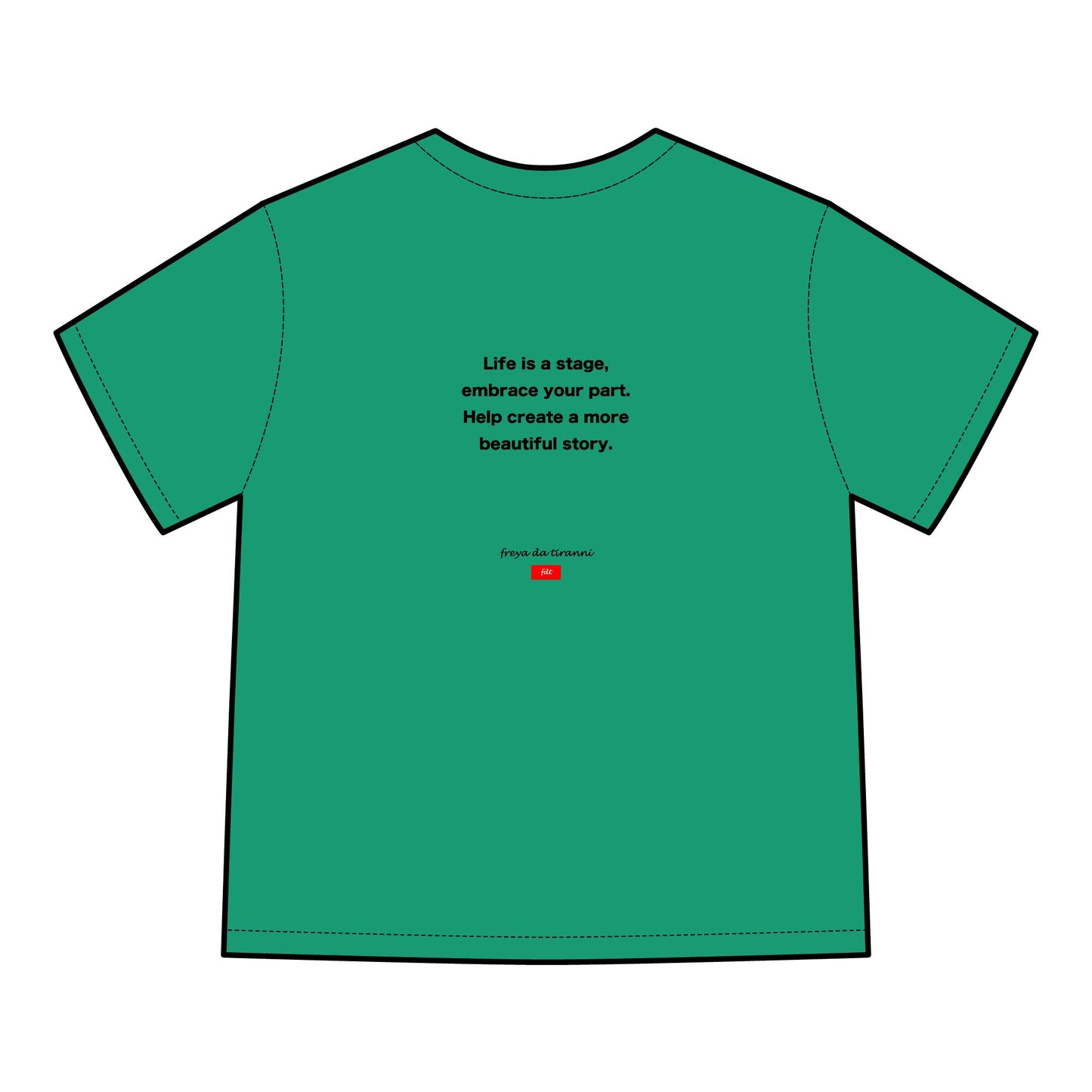 FDT Signature Collection - Fine Arts T-Shirt - Pink & Purple Design - Hanes Comfort Wash, Short-Sleeve, Black Text