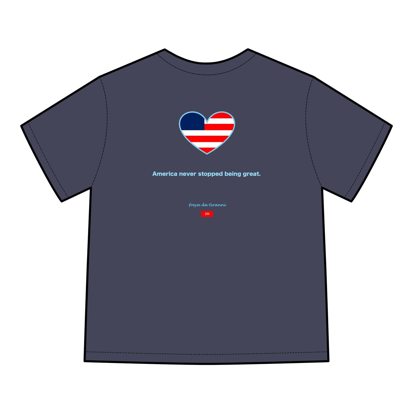 FDT Signature Collection - America T-Shirt - Hanes Comfort Wash, Short-Sleeve