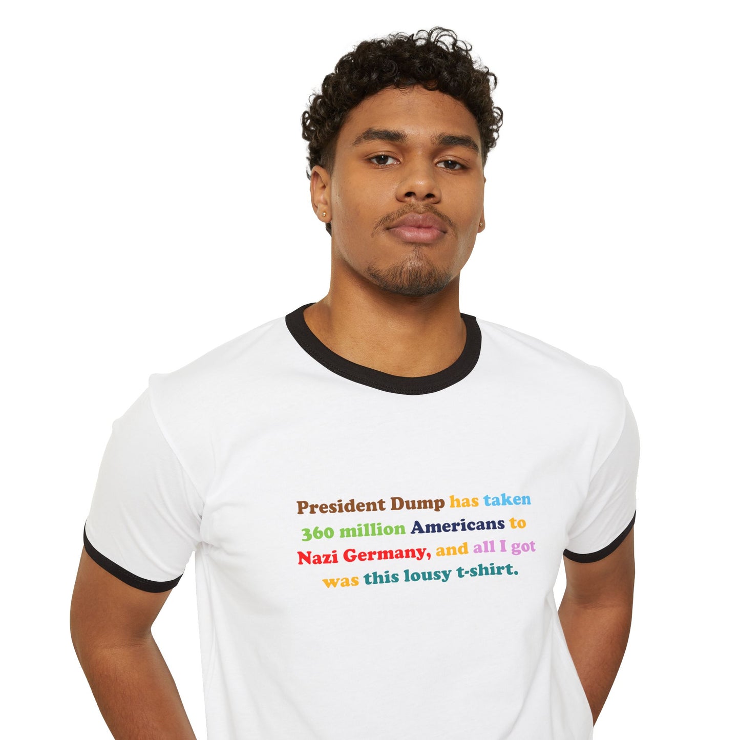 FDT President Dump Nazi Germany Ringer T-Shirt