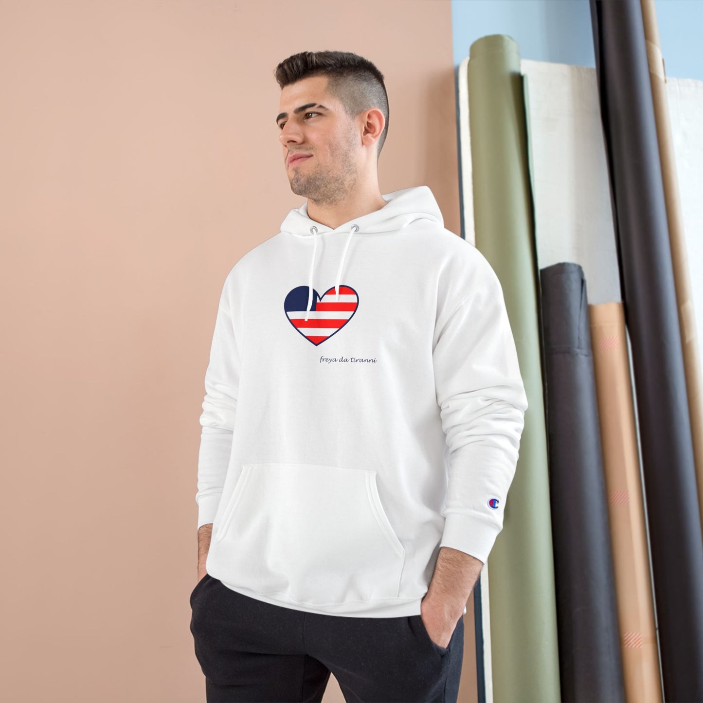 FDT Freedom Heart Hoodie - Champion - Dark Blue Accent