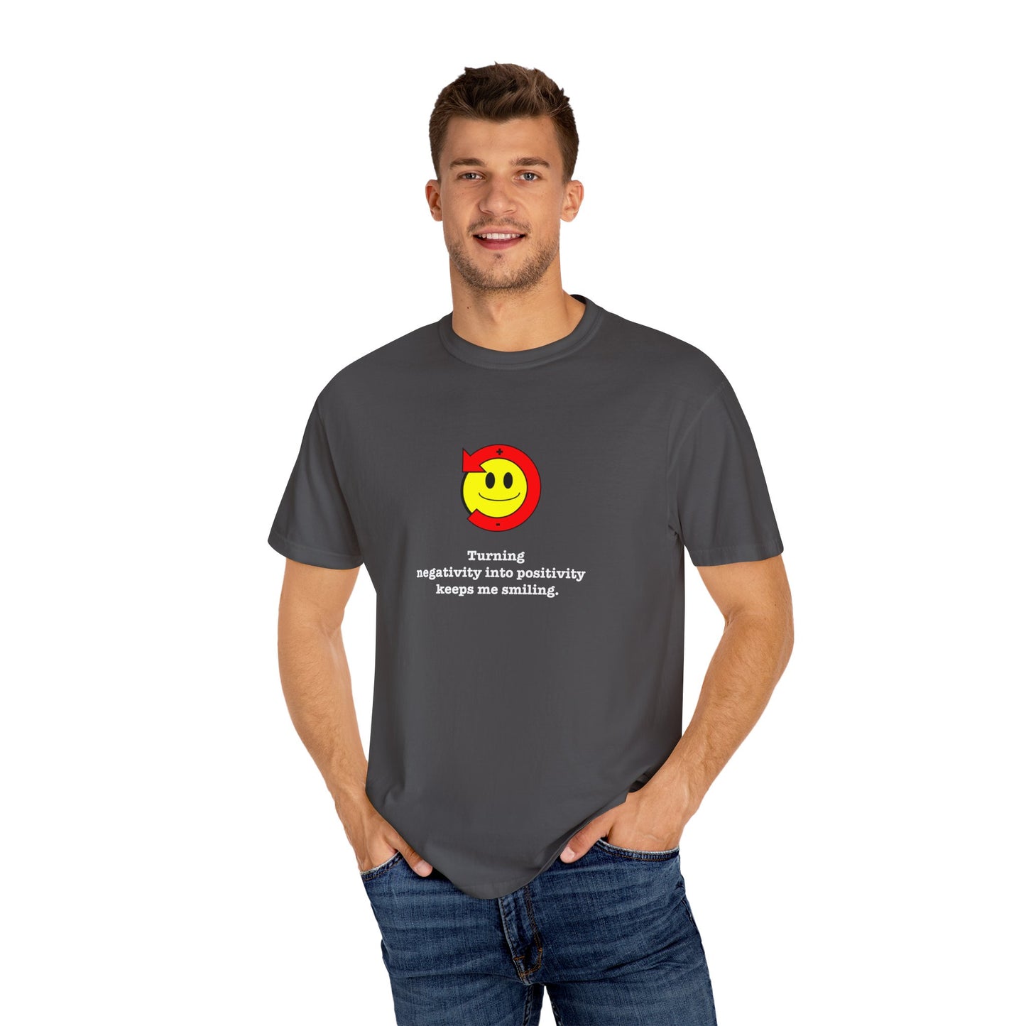 FDT Stay Positive Bag of Rocks T-Shirt - Comfort Colors, Short-Sleeve, White Text