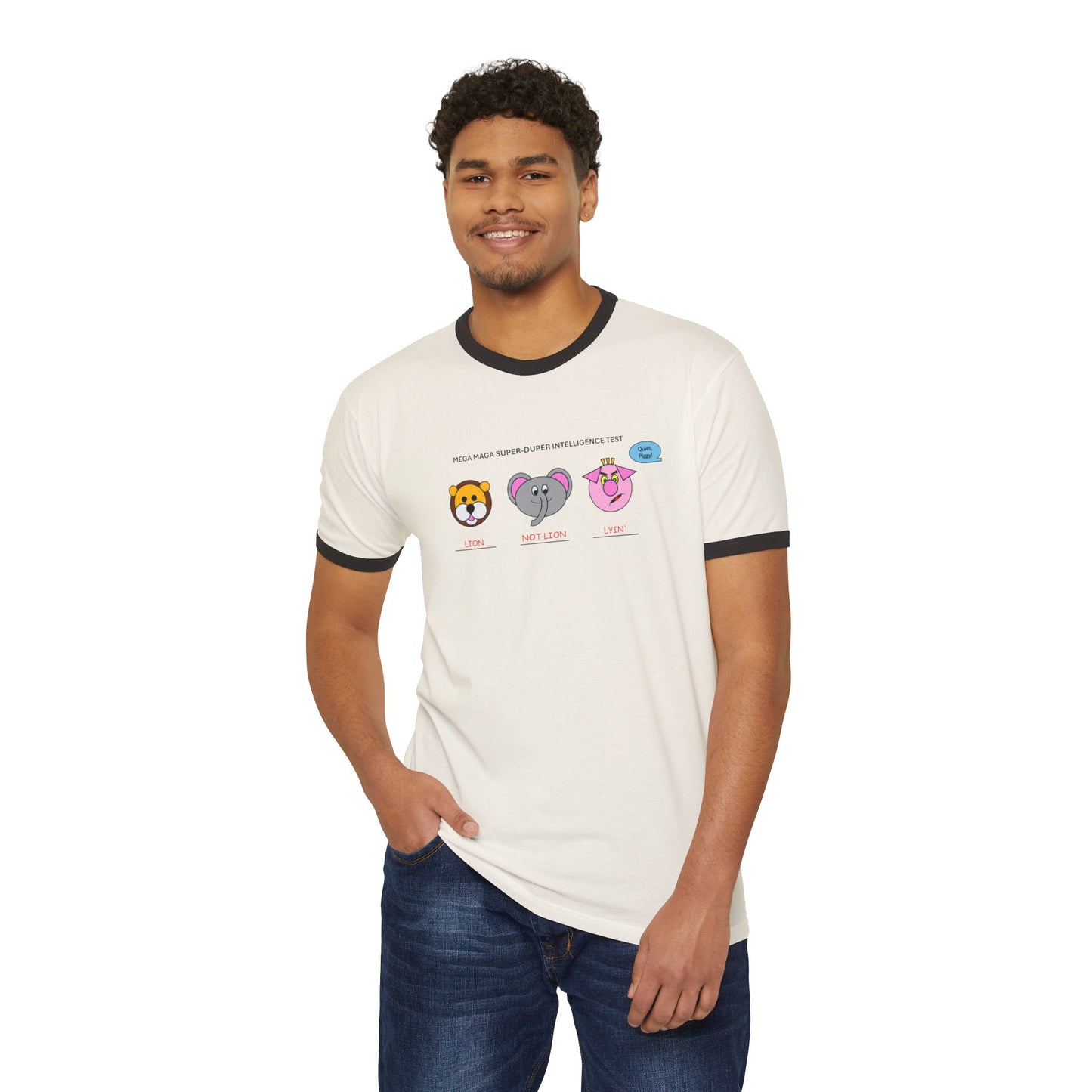 FDT Dream Big (Quiet, Piggy) Ringer T-Shirt