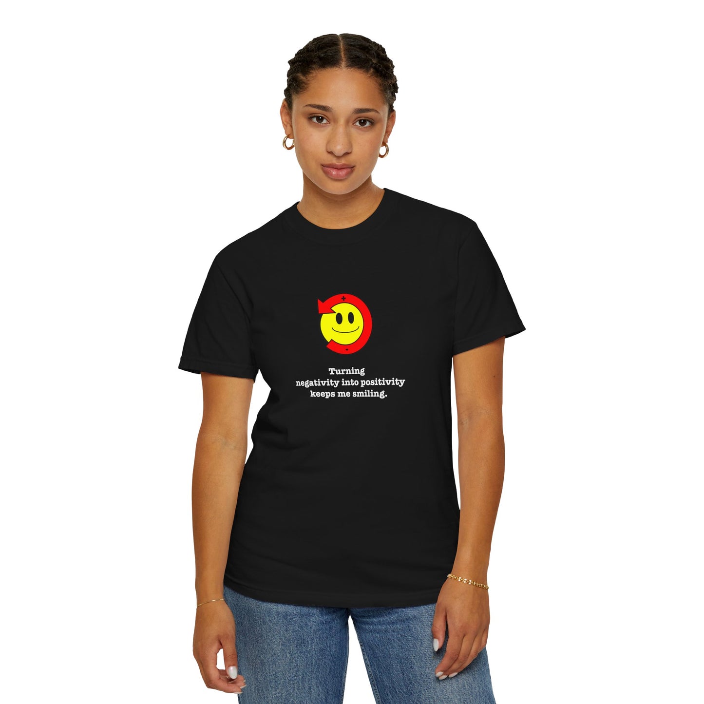 FDT Stay Positive Bag of Rocks T-Shirt - Comfort Colors, Short-Sleeve, White Text