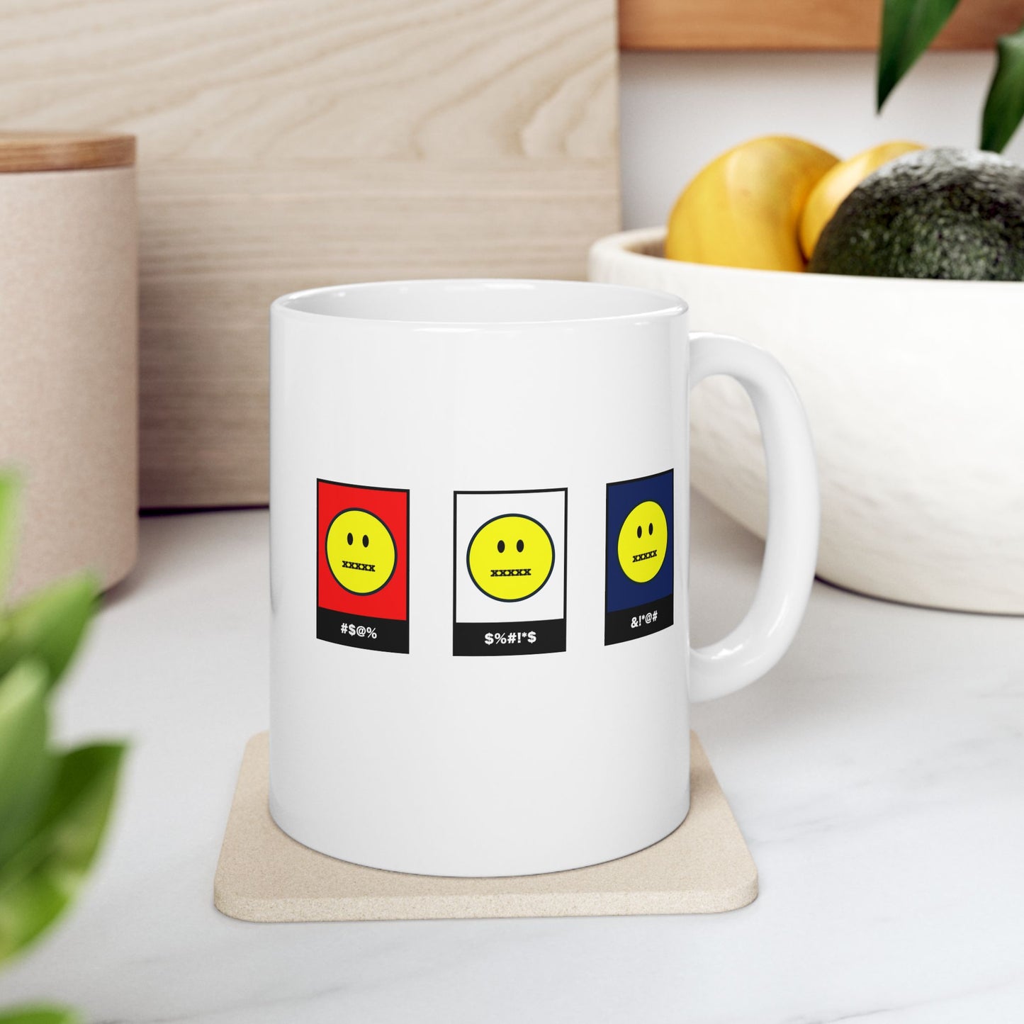 FDT Bleeped Emoji Free Speech Mug