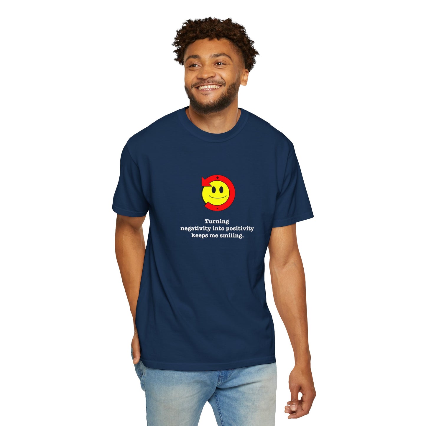 FDT Stay Positive Bag of Rocks T-Shirt - Comfort Colors, Short-Sleeve, White Text