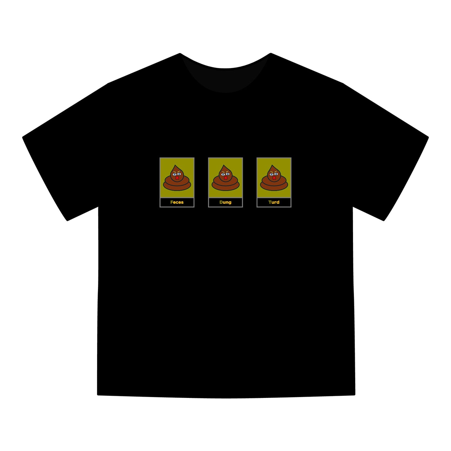 FDT Signature Collection - Poop Emoji Push Harder T-Shirt - Hanes Comfort Wash, Short-Sleeve, Grey Text
