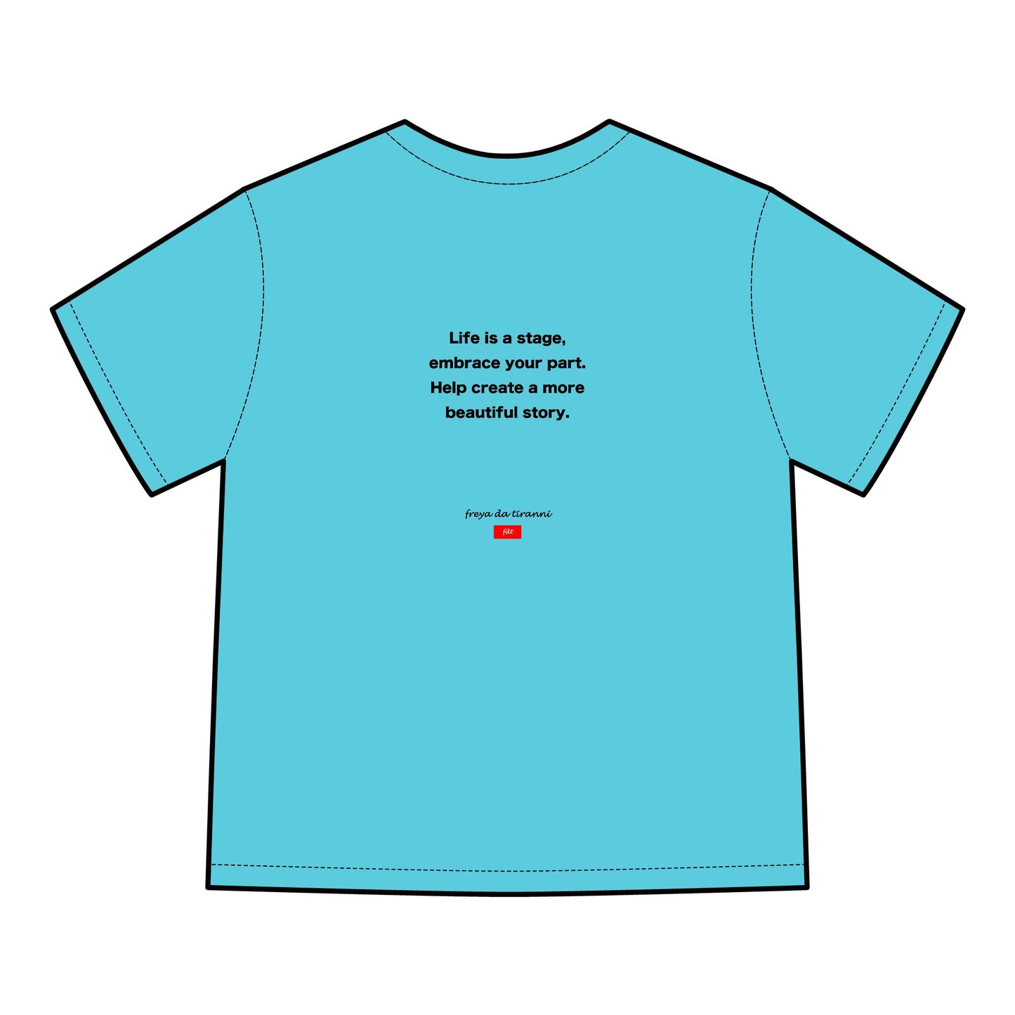 FDT Signature Collection - Fine Arts T-Shirt - Pink & Purple Design - Hanes Comfort Wash, Short-Sleeve, Black Text