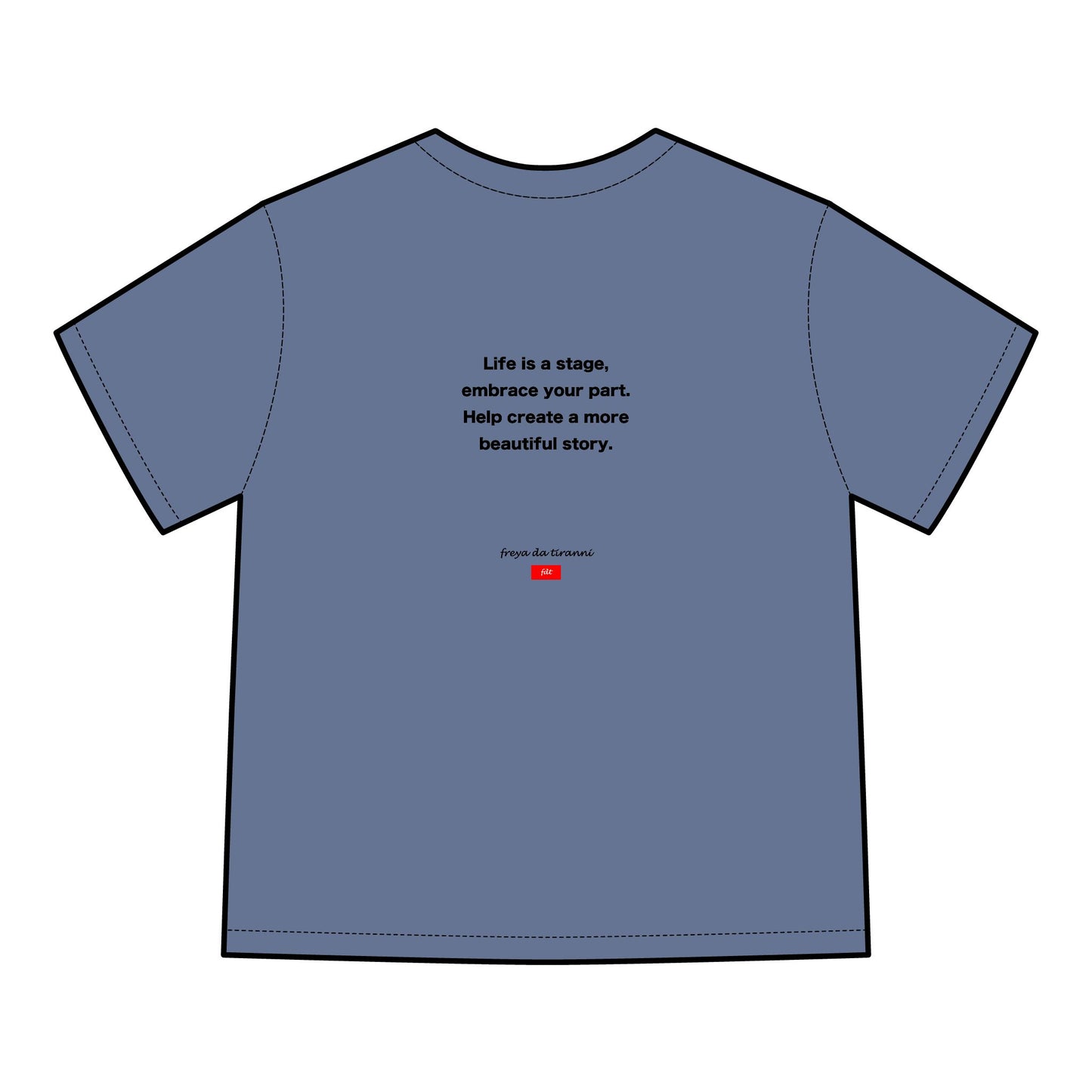 FDT Signature Collection - Fine Arts T-Shirt - Pink & Purple Design - Hanes Comfort Wash, Short-Sleeve, Black Text