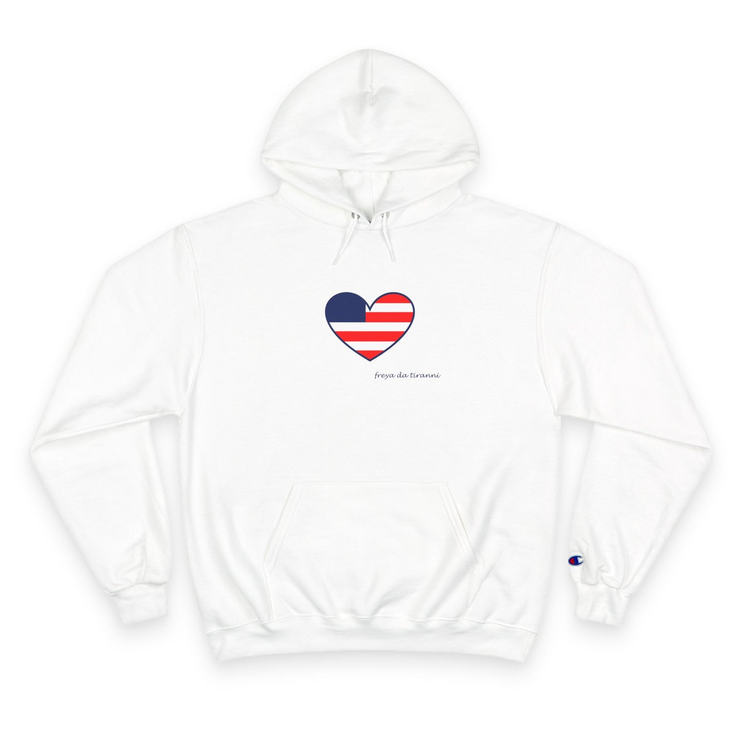 FDT Freedom Heart Hoodie - Champion - Dark Blue Accent