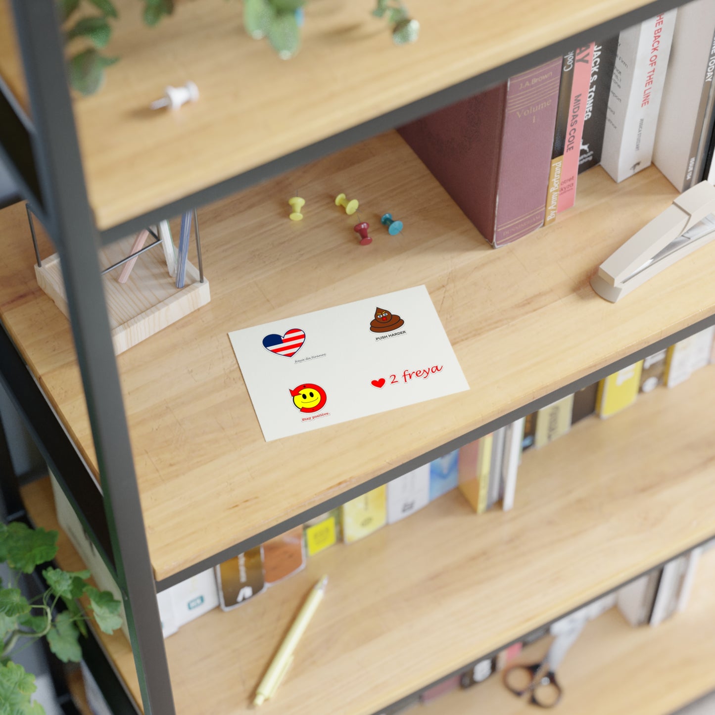 FDT Sticker Collection - Freedom Heart, Stay Positive, Push Harder, Love to Freya