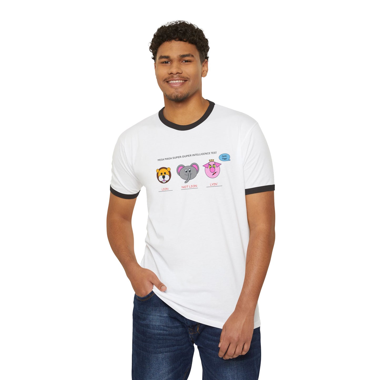 FDT Dream Big (Quiet, Piggy) Ringer T-Shirt