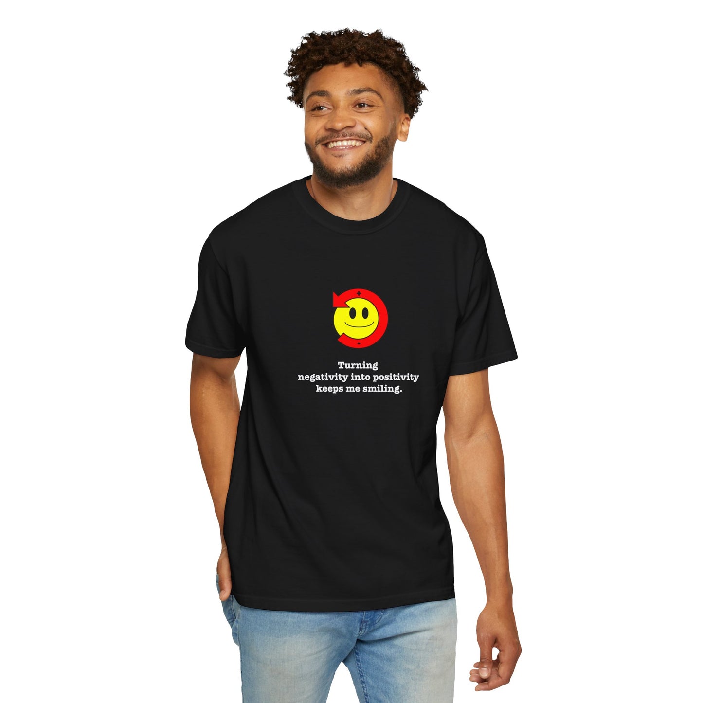 FDT Stay Positive Bag of Rocks T-Shirt - Comfort Colors, Short-Sleeve, White Text