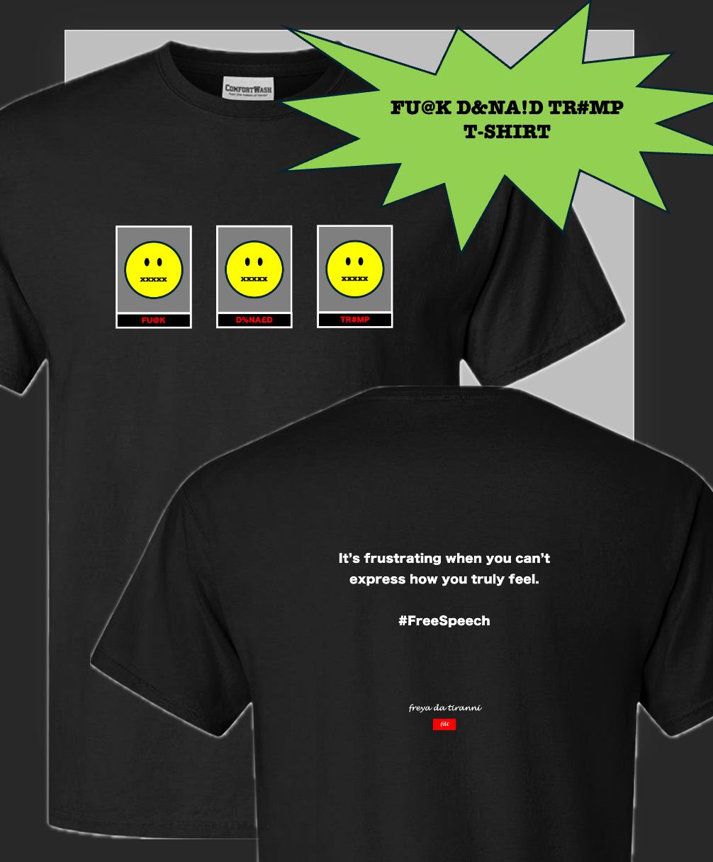 Fuck Trump Bleeped Emoji / Free Speech T-Shirt