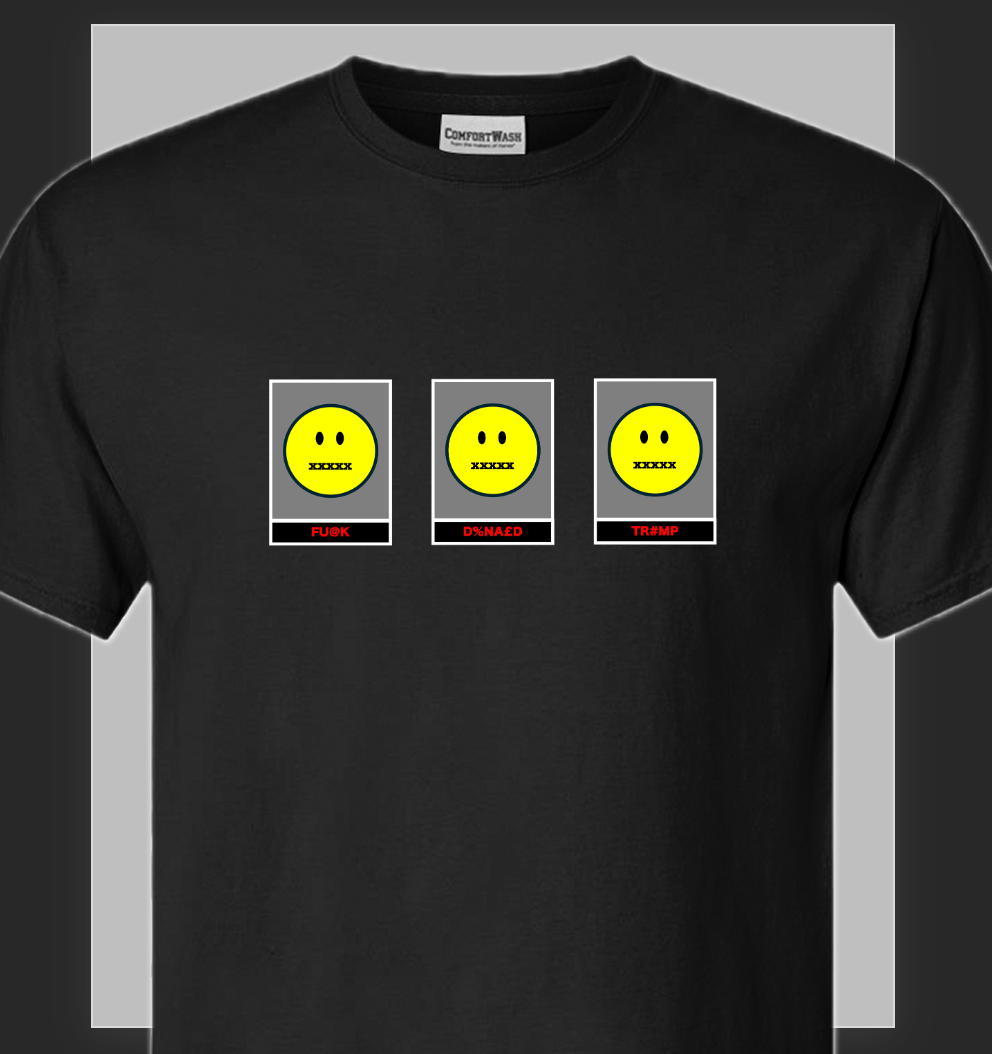 Fuck Trump Bleeped Emoji / Free Speech T-Shirt