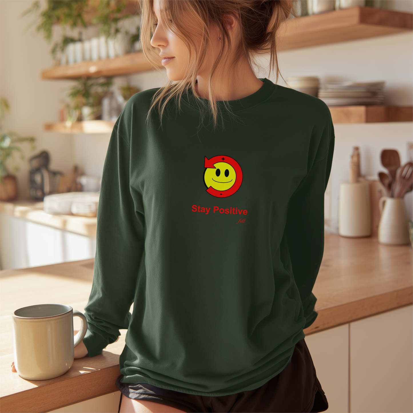 Stay Positive Poz Long Sleeve Tee
