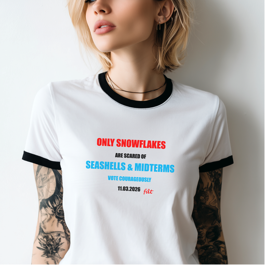 FDT Snowflakes, Seashells & Midterms Ringer T-Shirt