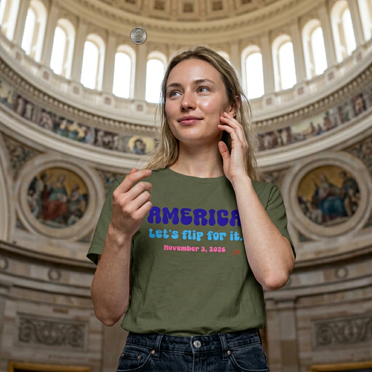 FDT America Let's Flip For It Gildan Softstyle 64000 T-Shirt
