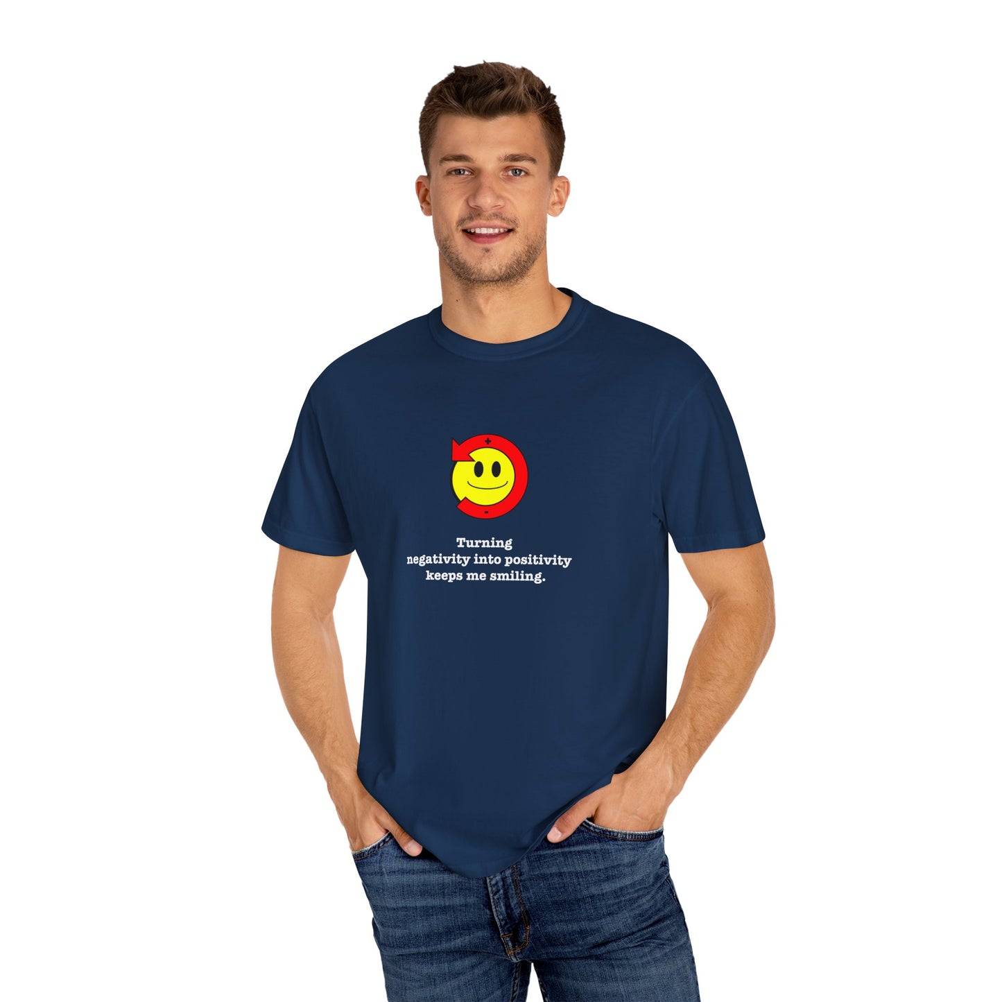 FDT Stay Positive Bag of Rocks T-Shirt - Comfort Colors, Short-Sleeve, White Text