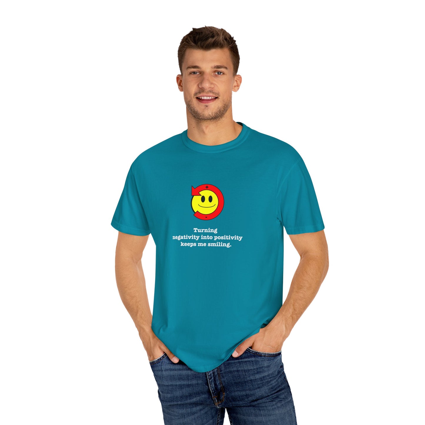 FDT Stay Positive Bag of Rocks T-Shirt - Comfort Colors, Short-Sleeve, White Text