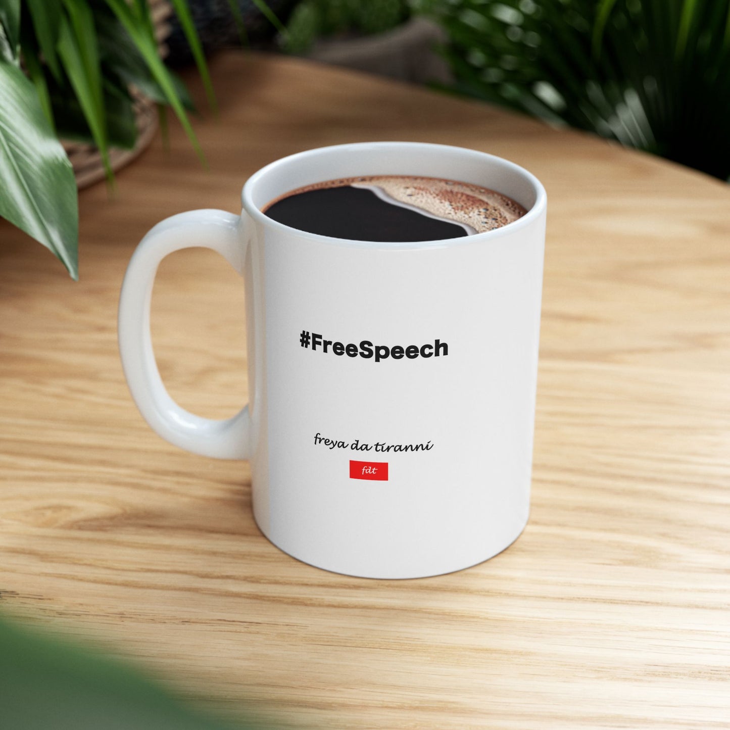 FDT Bleeped Emoji Free Speech Mug