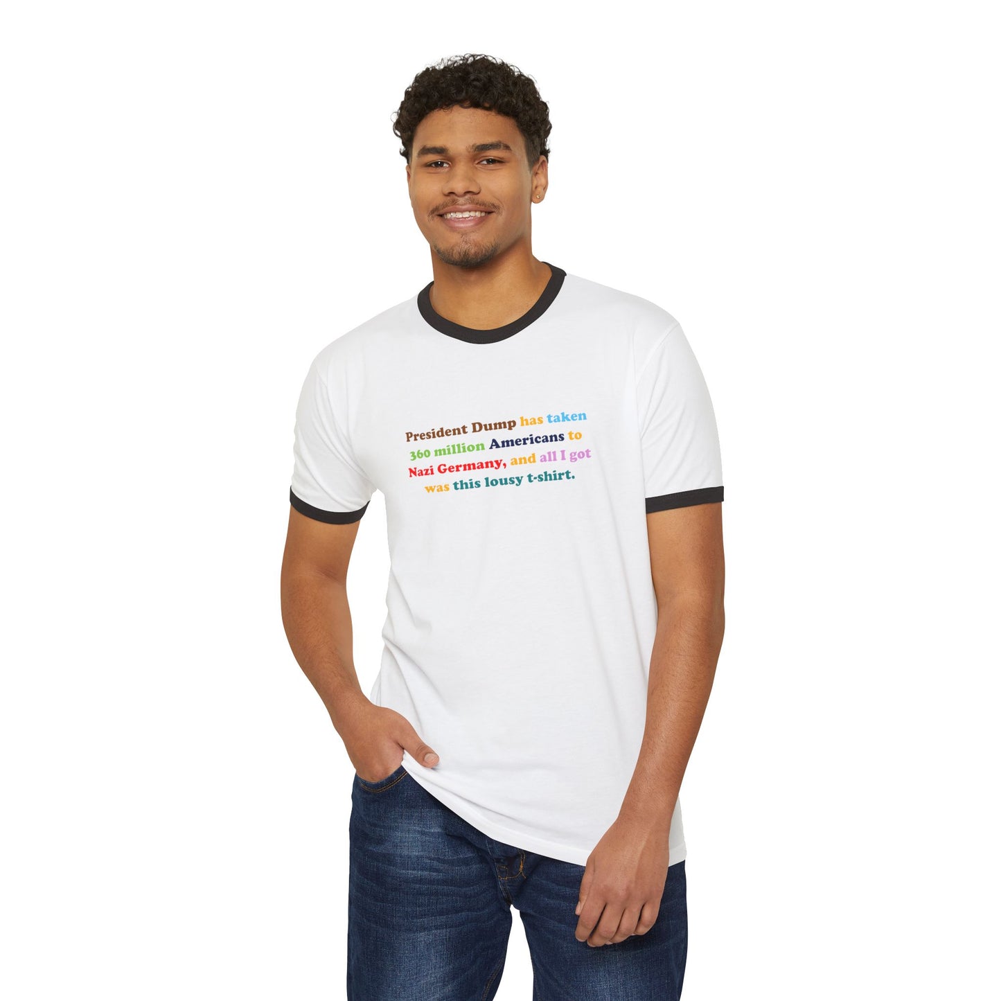 FDT President Dump Nazi Germany Ringer T-Shirt
