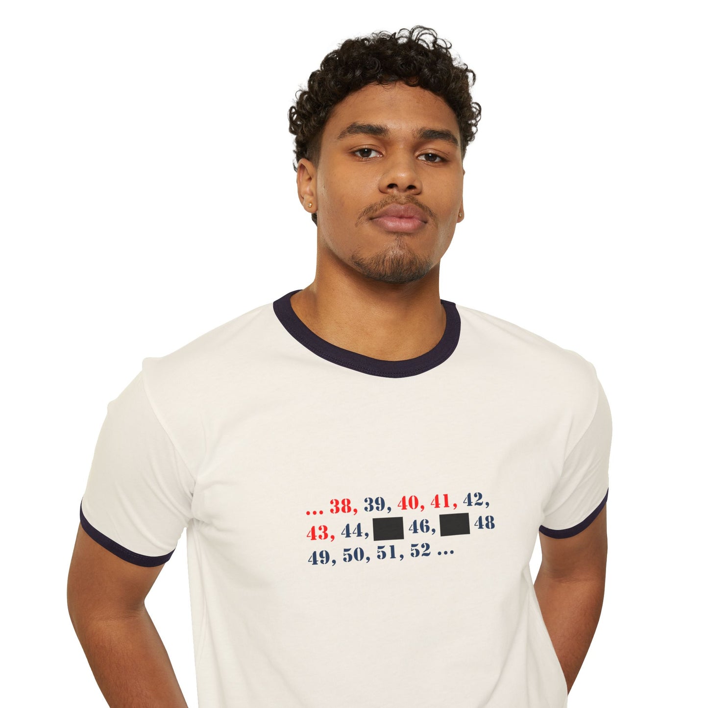 Redaction By The Numbers - Just Keep Voting Ringer T-Shirt