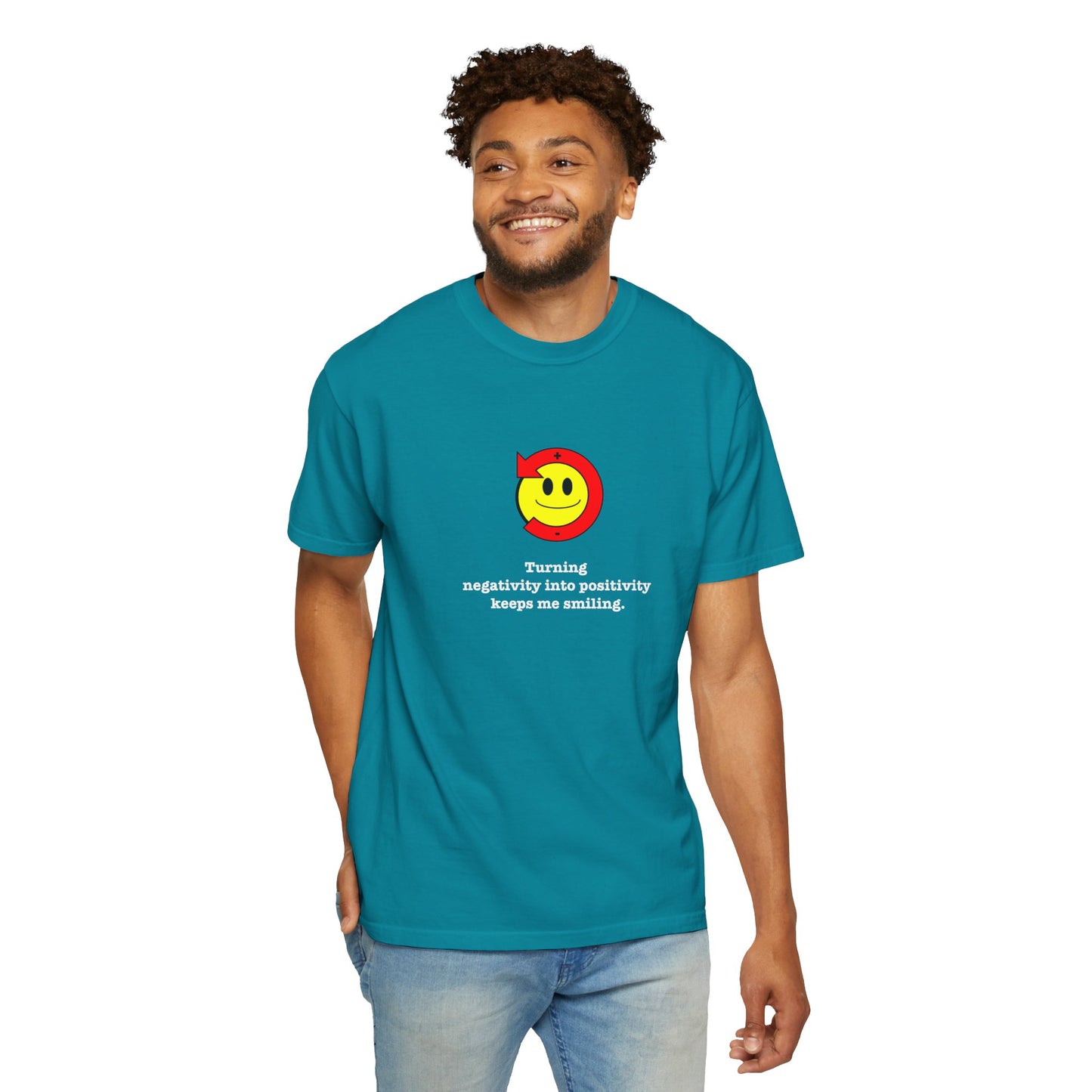 FDT Stay Positive Bag of Rocks T-Shirt - Comfort Colors, Short-Sleeve, White Text