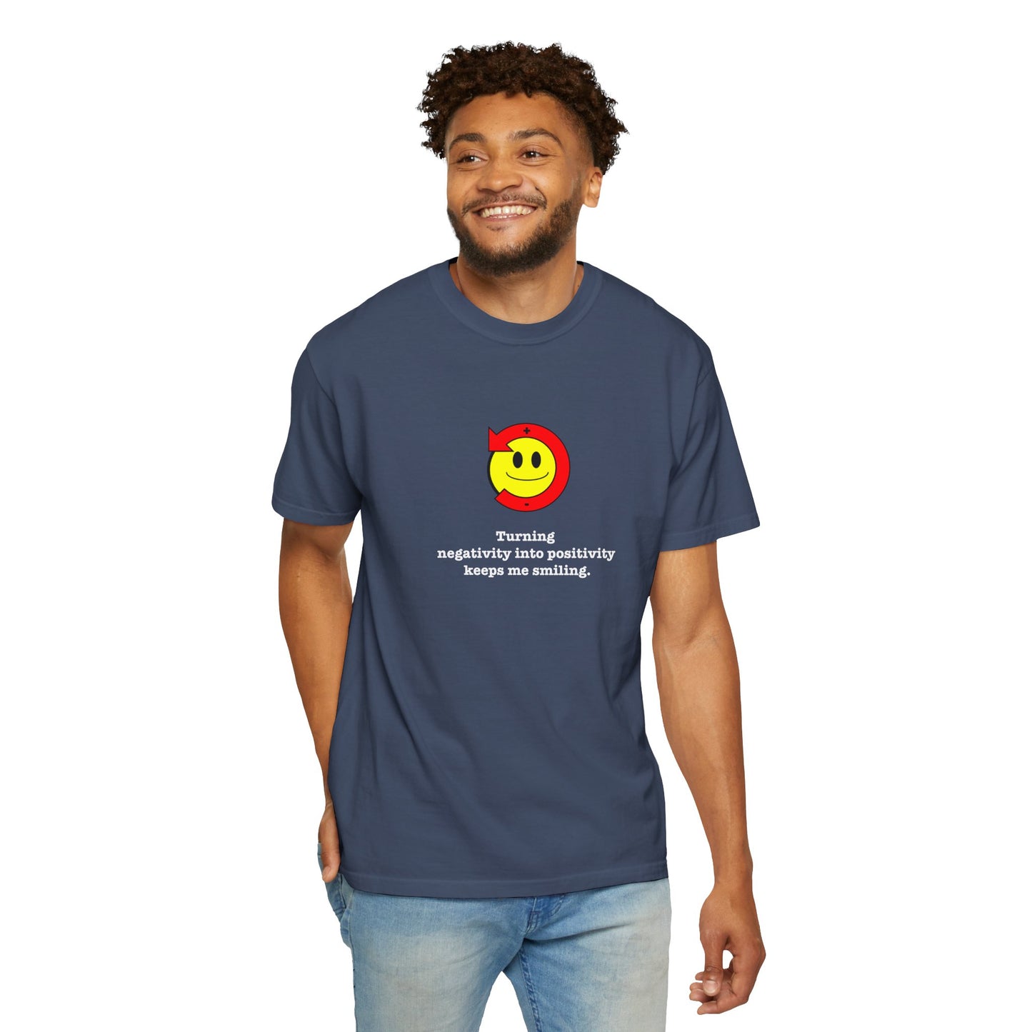 FDT Stay Positive Bag of Rocks T-Shirt - Comfort Colors, Short-Sleeve, White Text