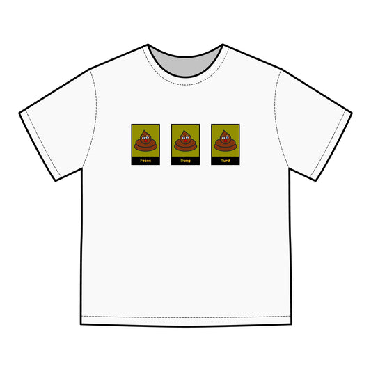 FDT Signature Collection - Poop Emoji Push Harder T-Shirt - Hanes Comfort Wash, Short-Sleeve, Black Text