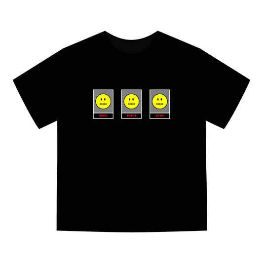FDT Signature Collection - Bleeped Emoji (Free Speech, Alt Colors) T-Shirt - Red & Grey Design - Hanes Comfort Wash, Short-Sleeve, White Text