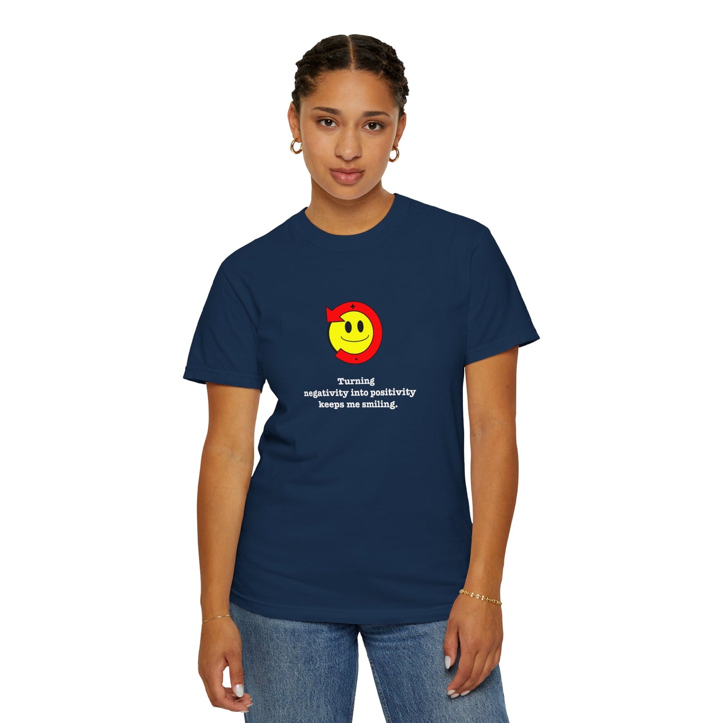 FDT Stay Positive Bag of Rocks T-Shirt - Comfort Colors, Short-Sleeve, White Text