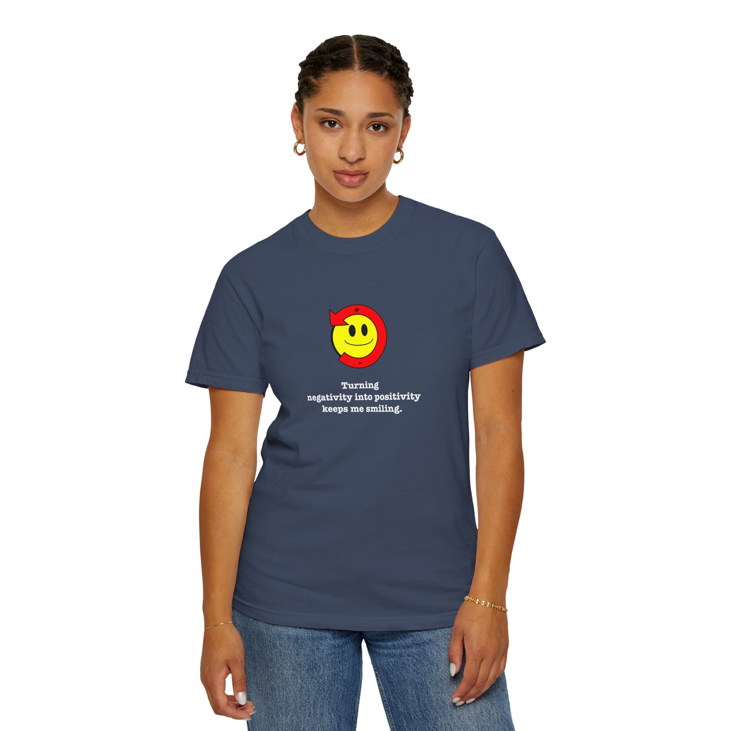 FDT Stay Positive Bag of Rocks T-Shirt - Comfort Colors, Short-Sleeve, White Text