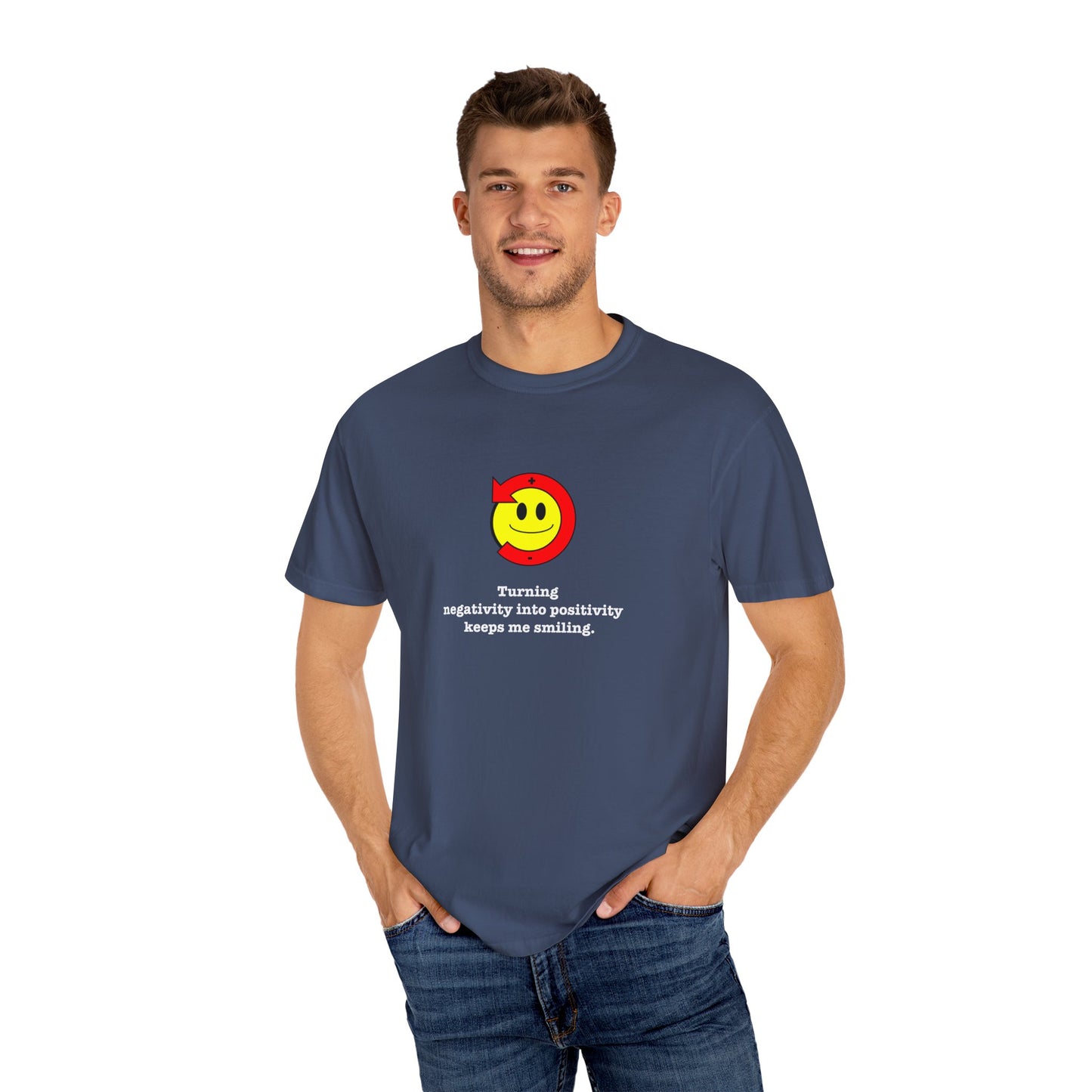 FDT Stay Positive Bag of Rocks T-Shirt - Comfort Colors, Short-Sleeve, White Text