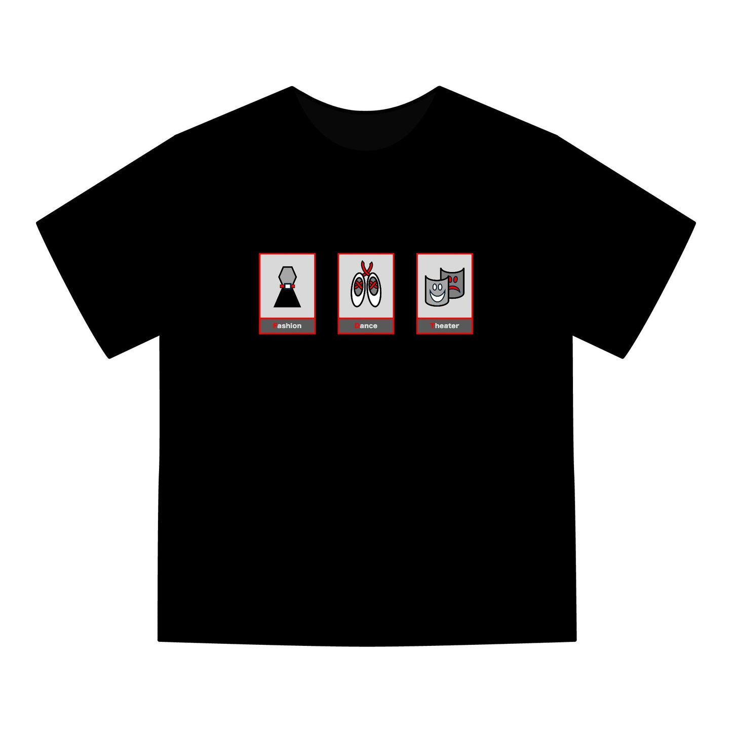 FDT Signature Collection - Fine Arts T-Shirt - Red & Grey Design - Hanes Comfort Wash, Short-Sleeve