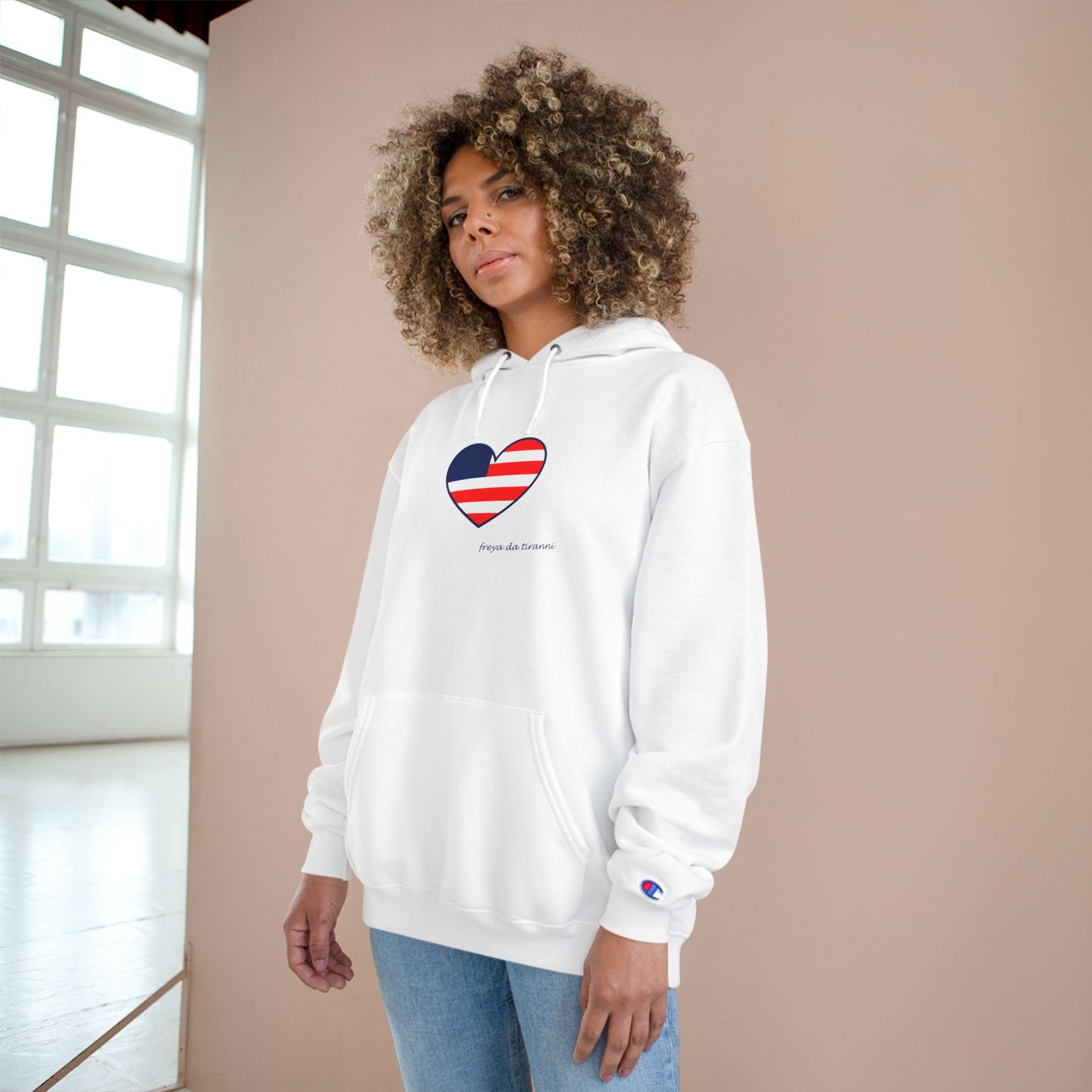 FDT Freedom Heart Hoodie - Champion - Dark Blue Accent